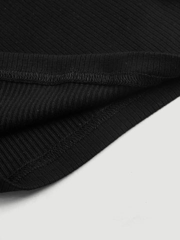 MOD Cut Out Mock Neck Tee