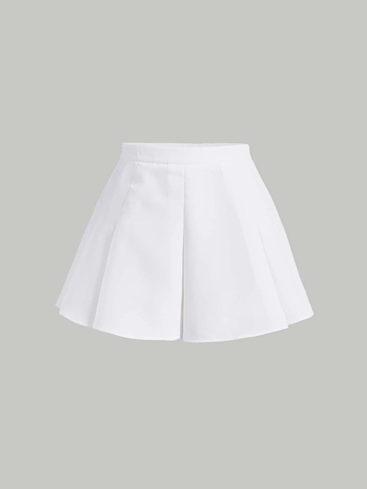 MOD Solid Boxy Pleated Skirt