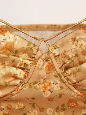 Ditsy Floral Print Cami Top & Skirt