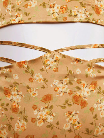 Ditsy Floral Print Cami Top & Skirt