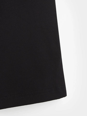 BASICS Cotton Solid Bodycon Skirt