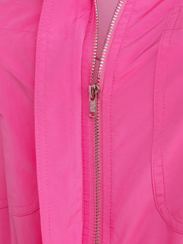 Zip Front Belted Jumpsuit