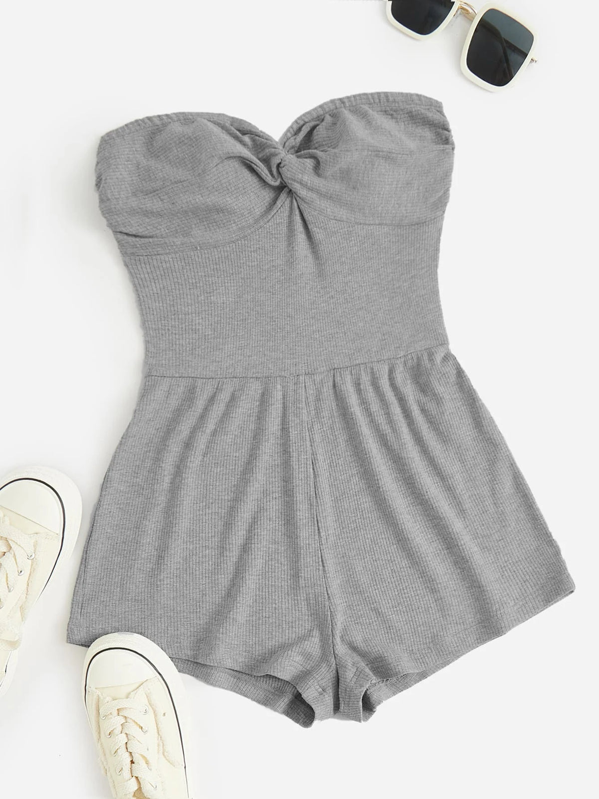 Twist Front Tube Romper