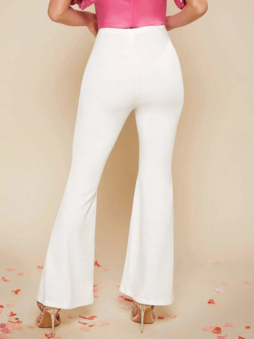 BAE Ruched Front Flare Leg Pants