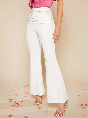 BAE Ruched Front Flare Leg Pants