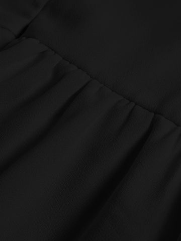 Solid Draped Collar Cami Romper