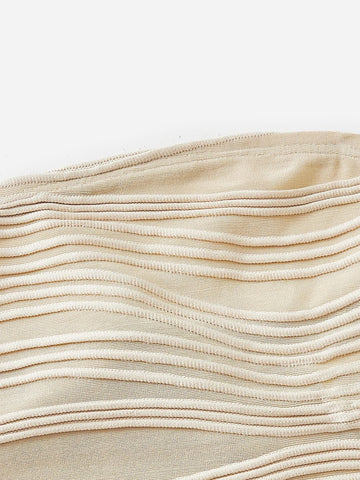 Solid Crop Tube Top & Wide Leg Pants