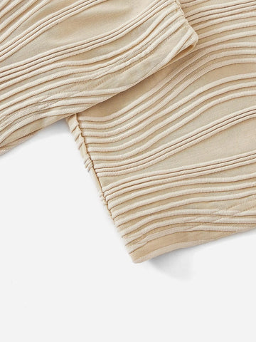 Solid Crop Tube Top & Wide Leg Pants