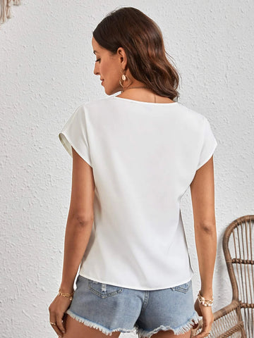 EMERY ROSE Floral Print Batwing Sleeve Blouse