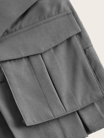 ICON Flap Pocket Pleated Hem Cargo Skirt