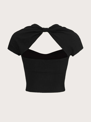 ICON Sweetheart Neck Crop Tee