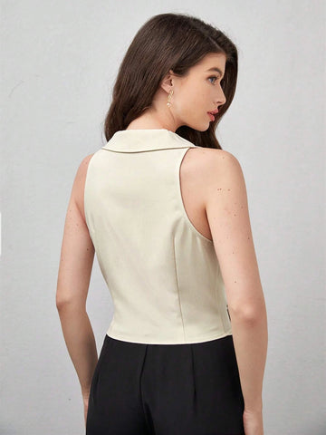 BIZwear Solid Button Front Flap Detail Shirt