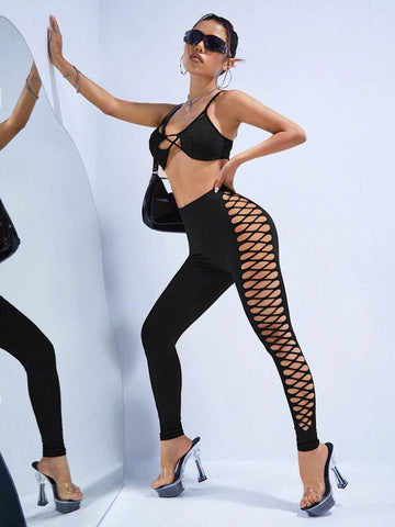 ICON Cut Out Criss Cross Side Leggings