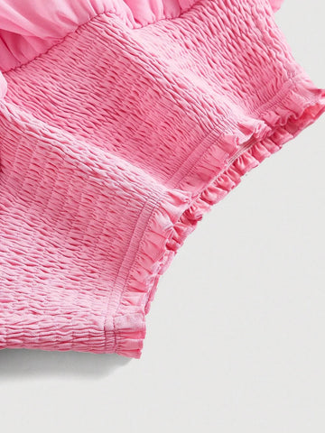 MOD Paperbag Waist Two Layer Hem Skirt