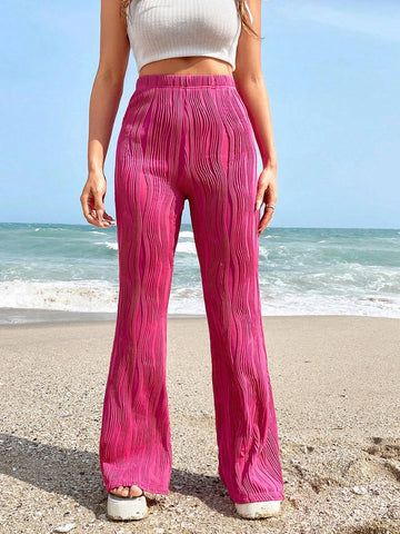 EZwear Solid Flare Leg Pants