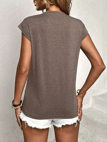 Coconut Tree & Letter Graphic Tee