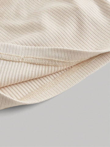 Square Neck Ruched Bust Crop Tee