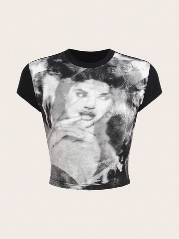 ICON Figure Graphic Crop Tee