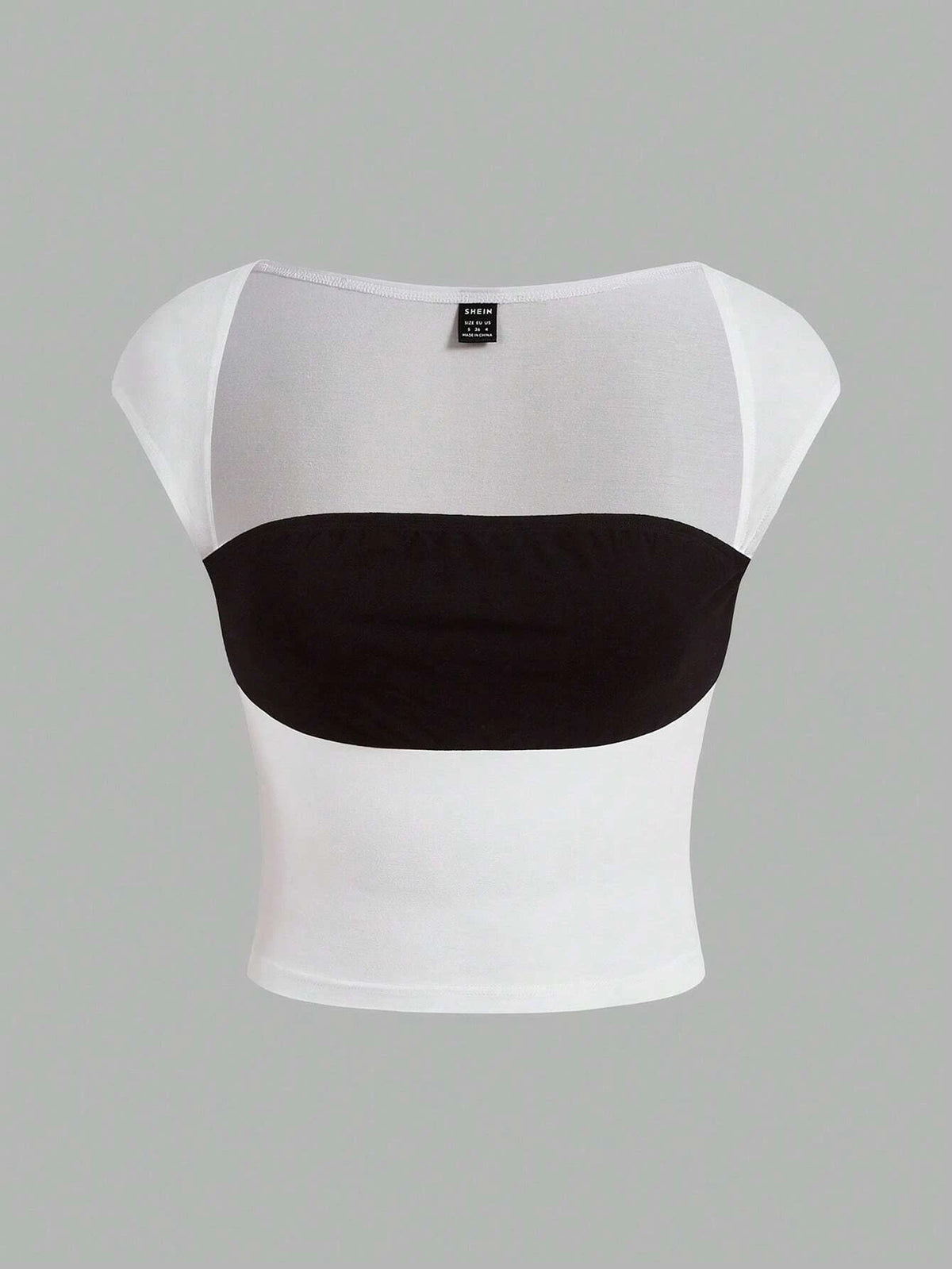 EZwear Two Tone Crop Tee