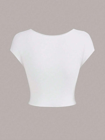 ICON Solid Knot Detail Crop Tee