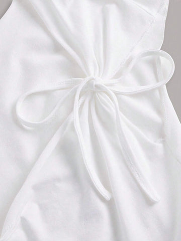 ICON Solid Knot Detail Crop Tee