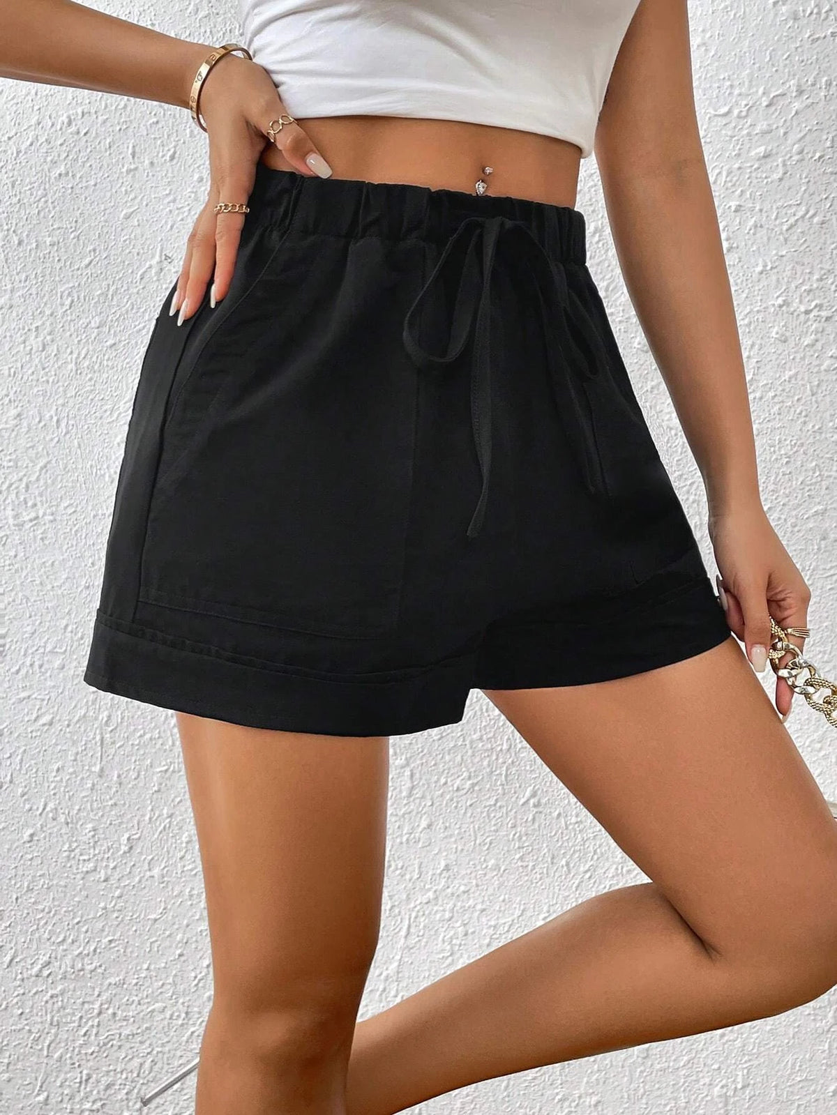 Unity Solid Knot Waist Shorts