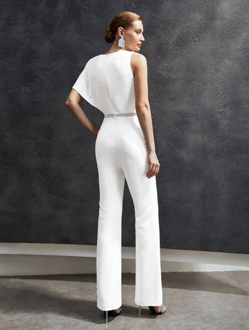 MOTF PREMIUM GLITTER TAPE ASYMMETRICAL JUMPSUIT