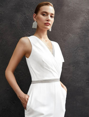 MOTF PREMIUM GLITTER TAPE ASYMMETRICAL JUMPSUIT